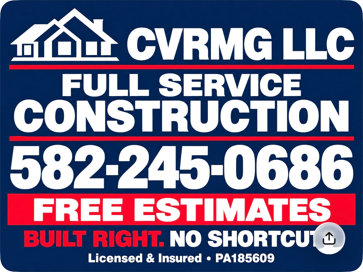 CVRMG Roofing & Construction logo